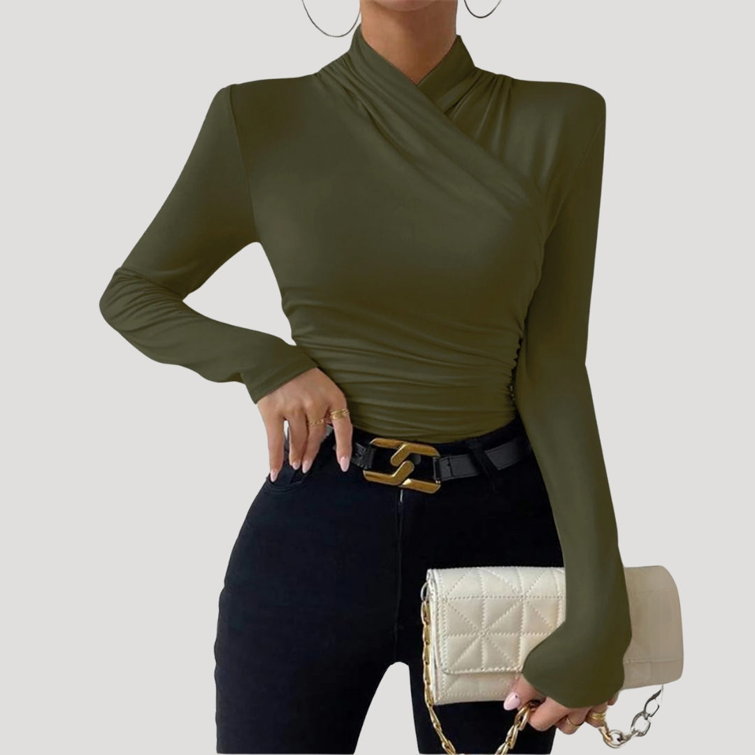 Långärmad topp dam – elegant tröja för fest och vardag