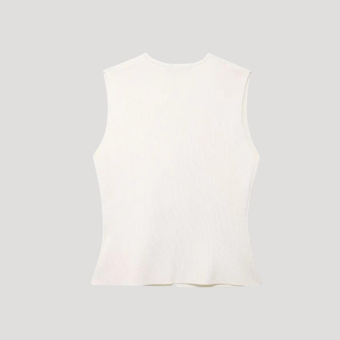 Matchande set dam – väst med plisserad kjol