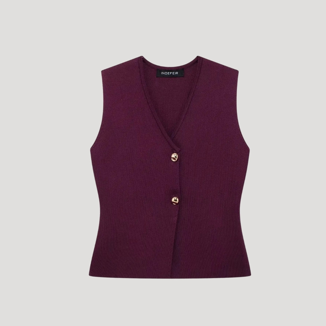 Matchande set dam – väst med plisserad kjol