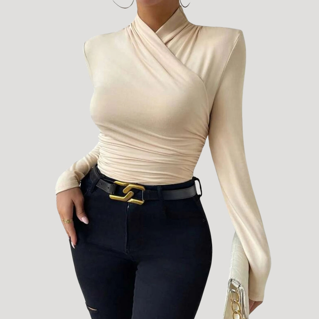 Långärmad topp dam – elegant tröja för fest och vardag