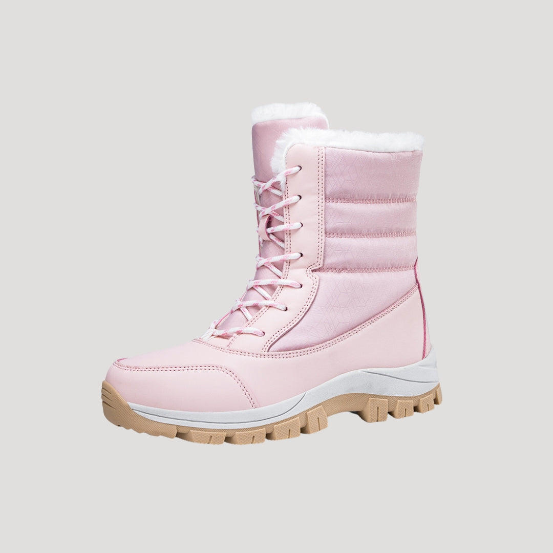 Dam Fodrade Vinterstövlar med Snörning och Vattentätt Yttre 11