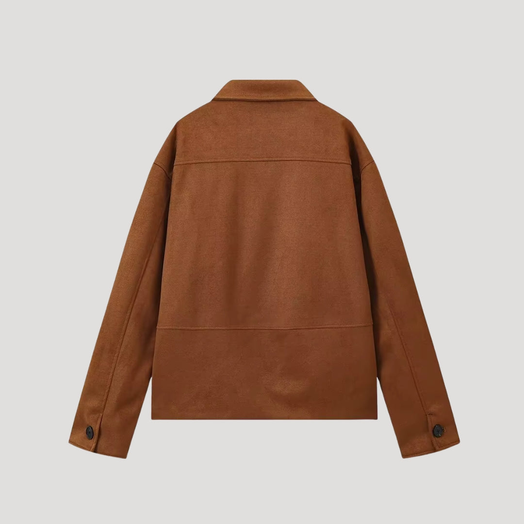 Dam överdimensionerad brunt vinterjacka för kalla dagar 2