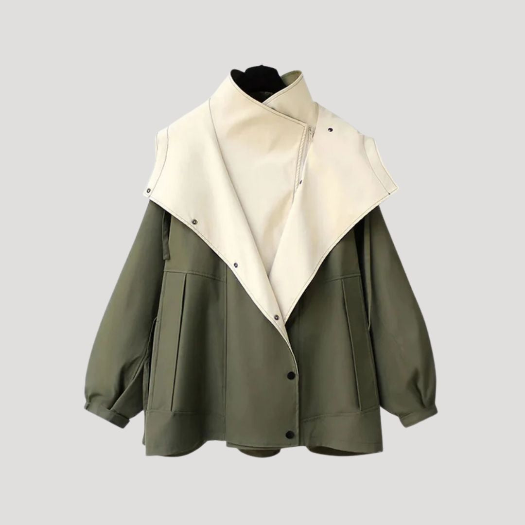 Dam överdimensionerad lång vinterkappa i ull för kalla dagar 3