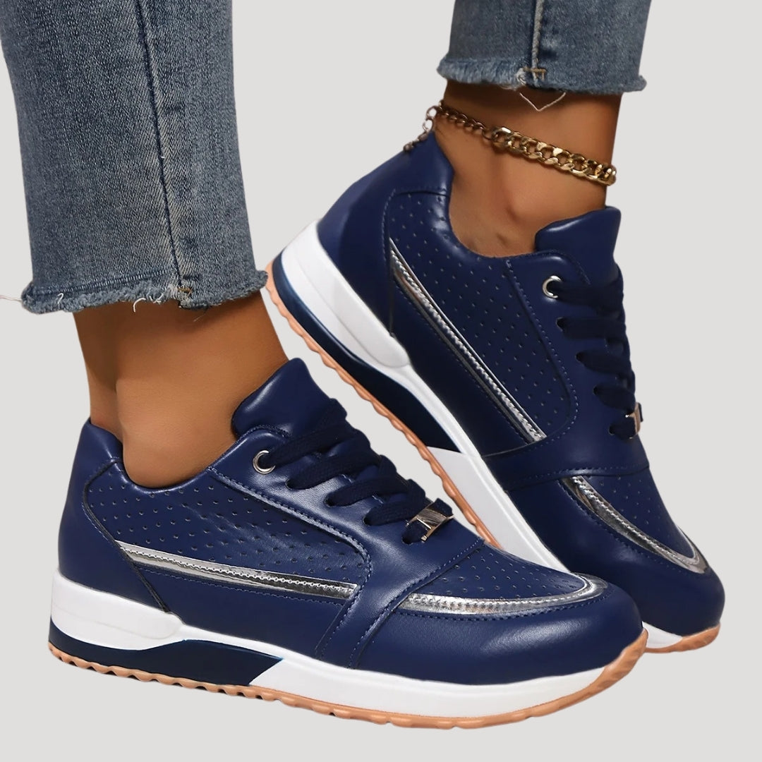 Dam plattform kil sneakers casual skor för kvinnor 0