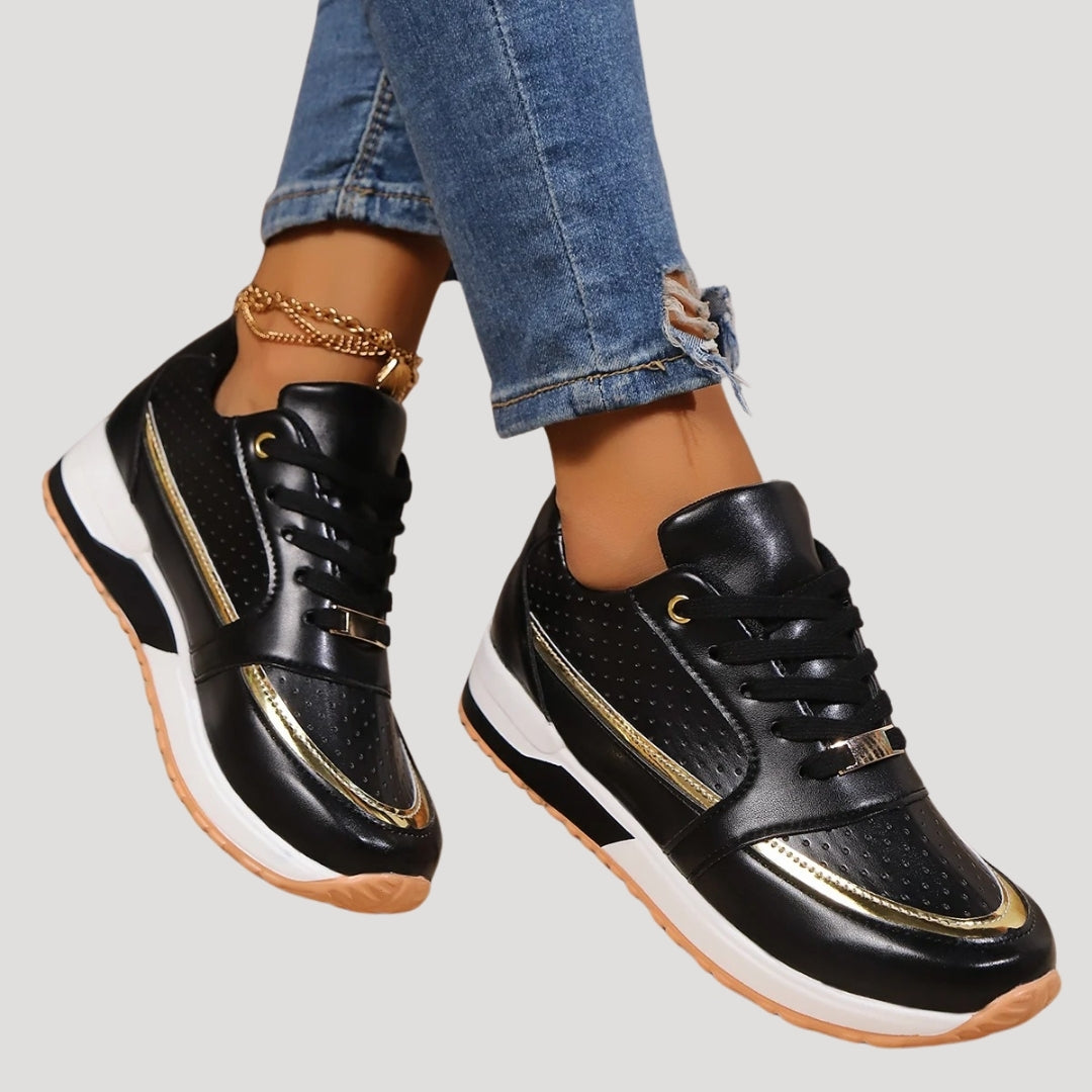 Dam plattform kil sneakers casual skor för kvinnor 2