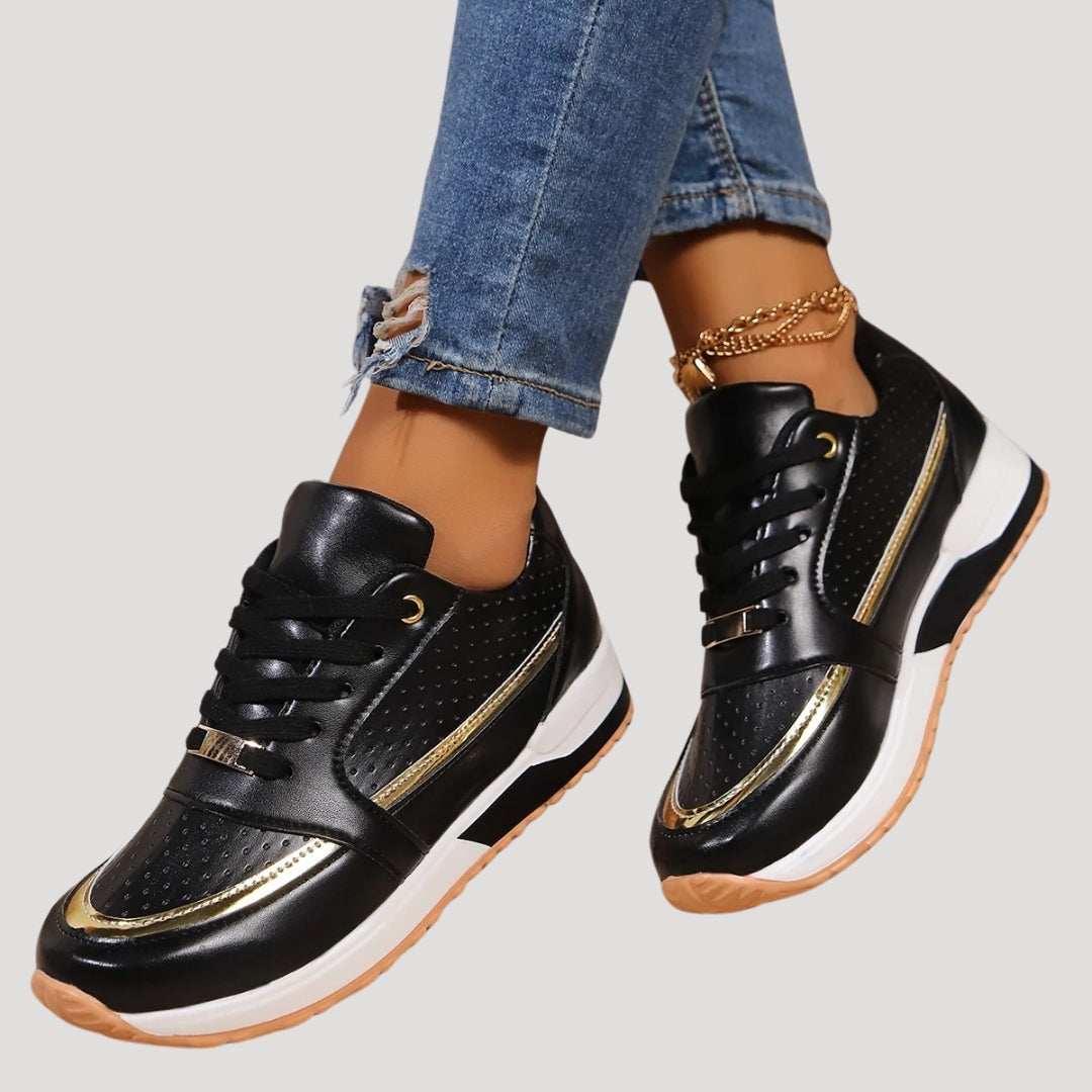 Dam plattform kil sneakers casual skor för kvinnor 5