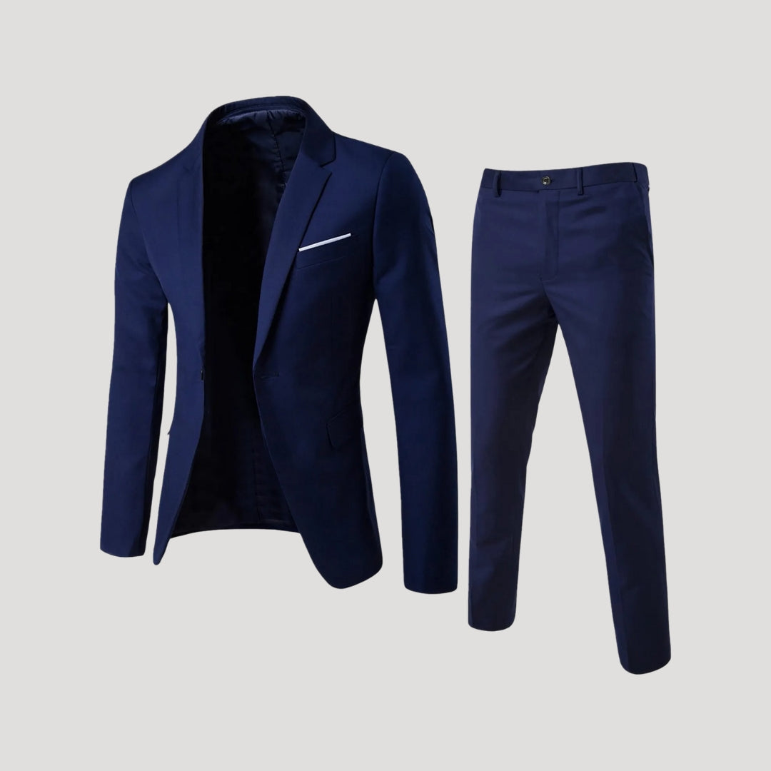 Herr slim fit kostym med kavaj och byxa elegant