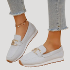 Dam Ortopediska Skor Slip On Med Spänndetalj