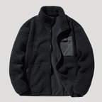 Herr Fleecejacka Polarfleece Utomhus Cardigan Med Dragkedja