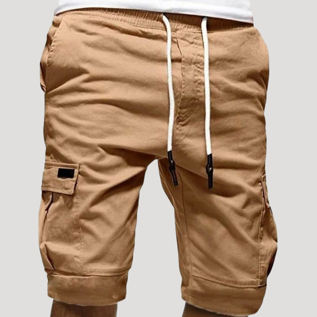 Herr cargo shorts med fickor avslappnad vardagsstil