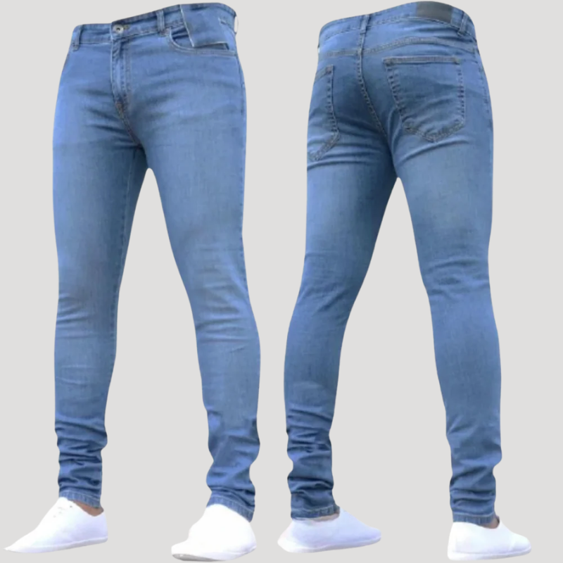 Herr Skinny Jeans Med Stretch Slim Fit Denimbyxor