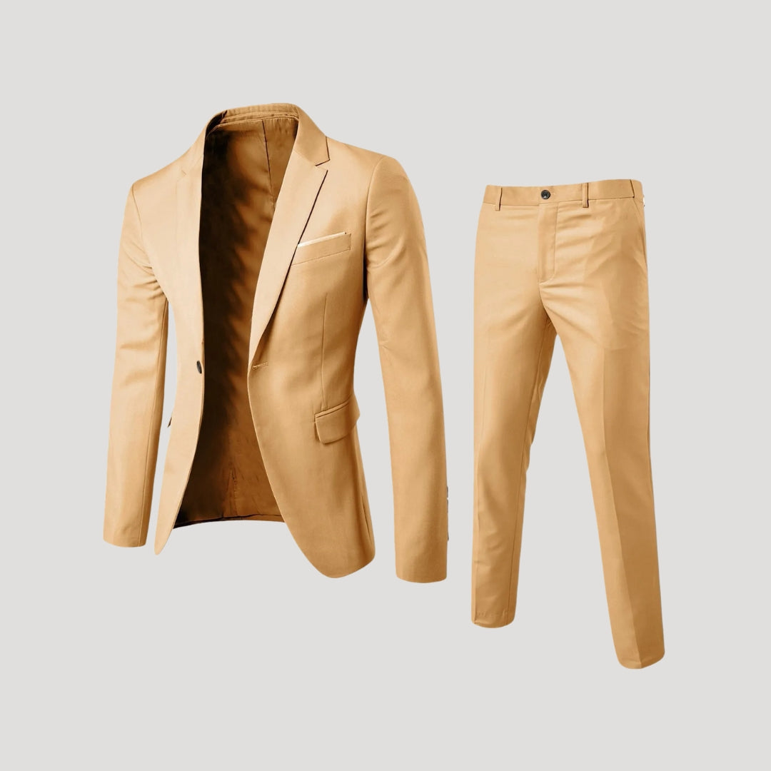 Herr slim fit kostym med kavaj och byxa elegant