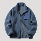 Herr Fleecejacka Polarfleece Utomhus Cardigan Med Dragkedja