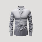 Herr skjorta slim fit lång ärm stretch