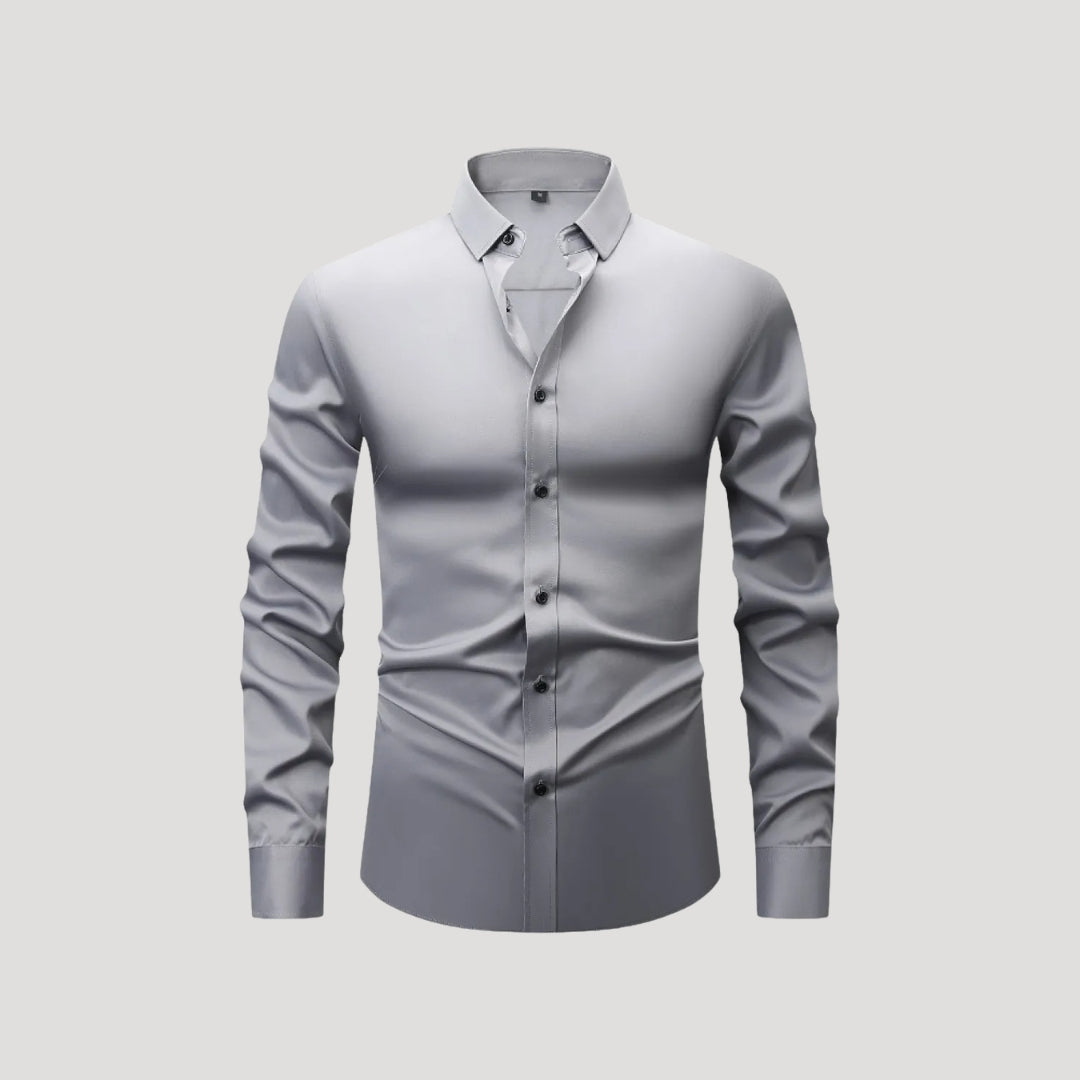 Herr skjorta slim fit lång ärm stretch