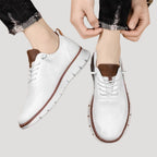 Herr sneakers stickad ovandel med flexibel sula skor