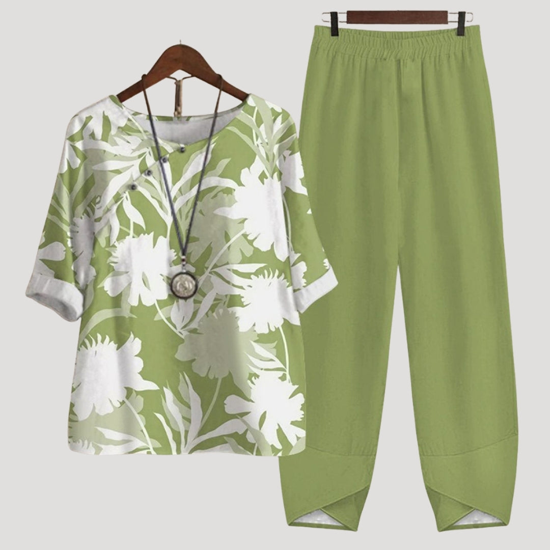 Dam matchande set med topp och byxa