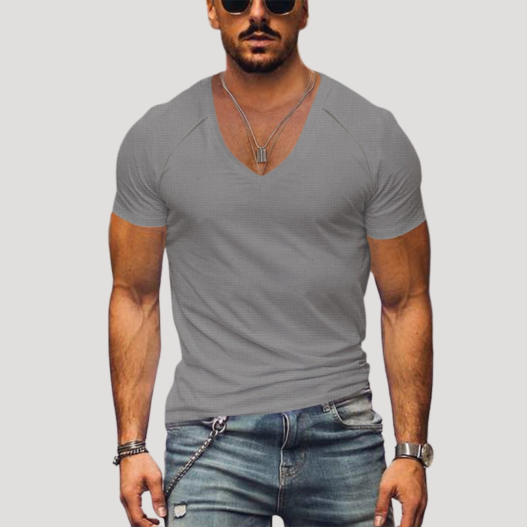 Herr v ringad t shirt slim fit