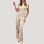 Dam jumpsuit vida ben ärmlös design elegant stil modern
