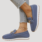 Dam Ortopediska Skor Slip On Med Spänndetalj