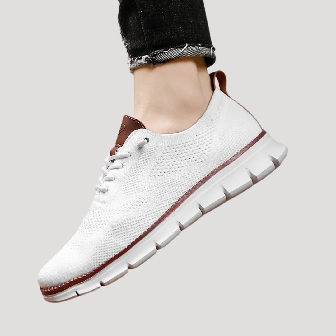 Herr sneakers stickad ovandel med flexibel sula skor
