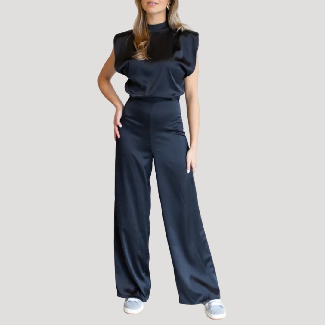 Dam jumpsuit vida ben ärmlös design elegant stil modern