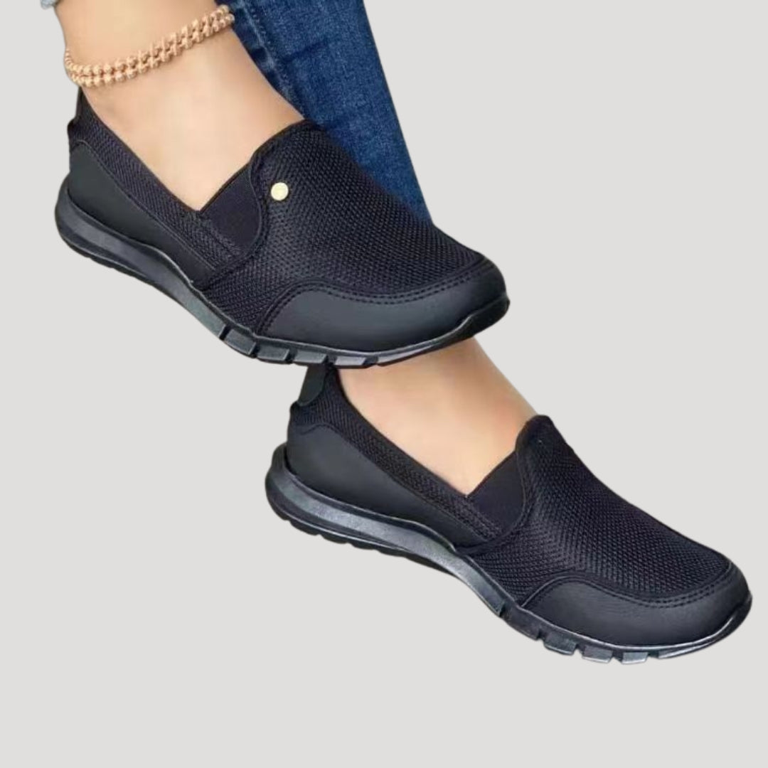 Dam slip in sneakers i mesh utan snörning