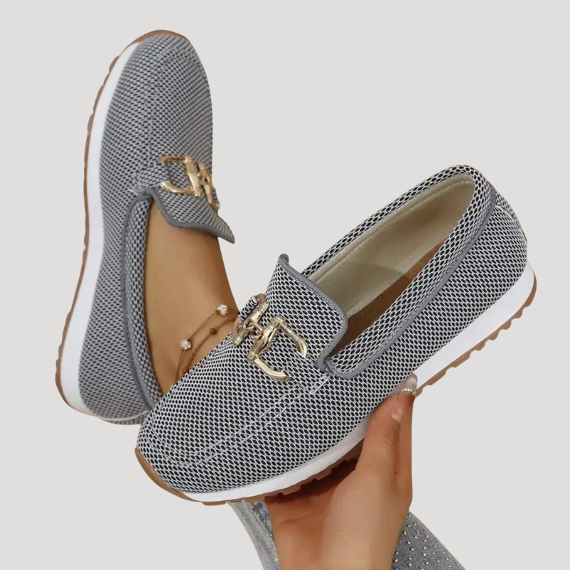 Dam Ortopediska Skor Slip On Med Spänndetalj