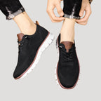 Herr sneakers stickad ovandel med flexibel sula skor