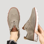 Herr sneakers stickad ovandel med flexibel sula skor