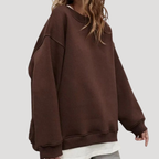 Dam Oversized Sweatshirt Rundhalsad Långärmad