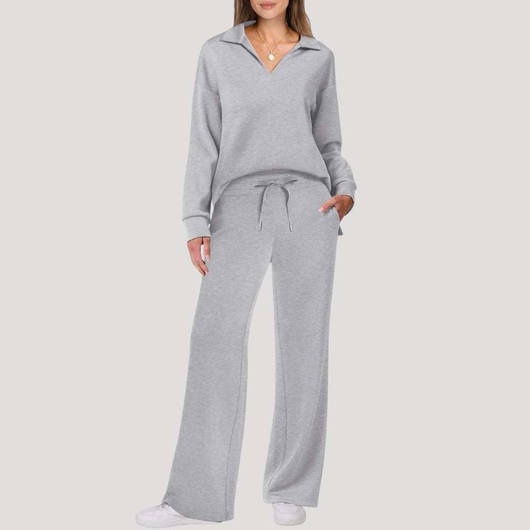 Dam mjukis set med tröja och byxor