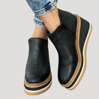 Stövletter dam med platå – boots med kilklack