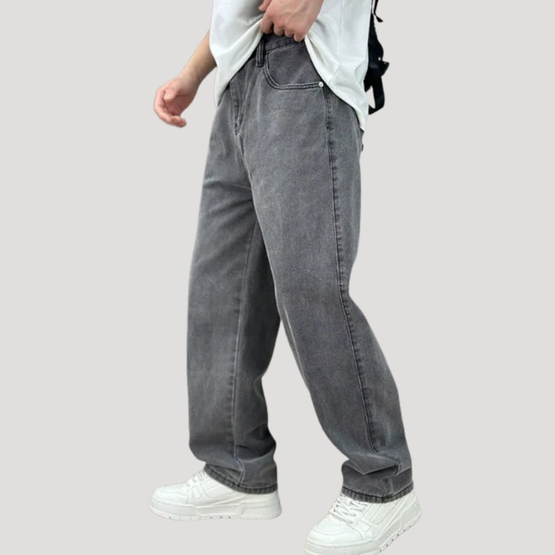 Herr baggy jeans rak modell med lös passform