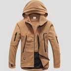 Herr Militärjacka Tactical Fleecefodrad Termisk Outdoor Vinterjacka