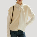 Dam stickad väst med v ringning