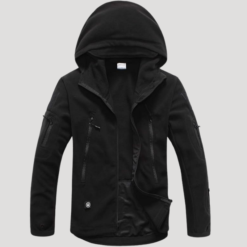 Herr Militärjacka Tactical Fleecefodrad Termisk Outdoor Vinterjacka