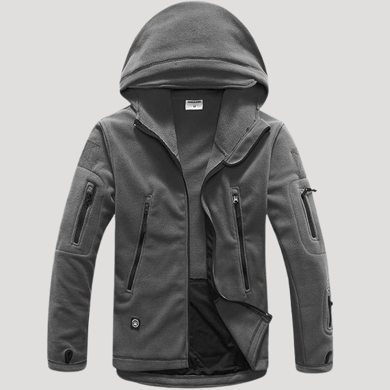 Herr Militärjacka Tactical Fleecefodrad Termisk Outdoor Vinterjacka
