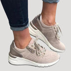 Dam sneakers låg modell med snörning bekväma skor