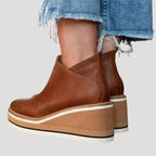 Stövletter dam med platå – boots med kilklack