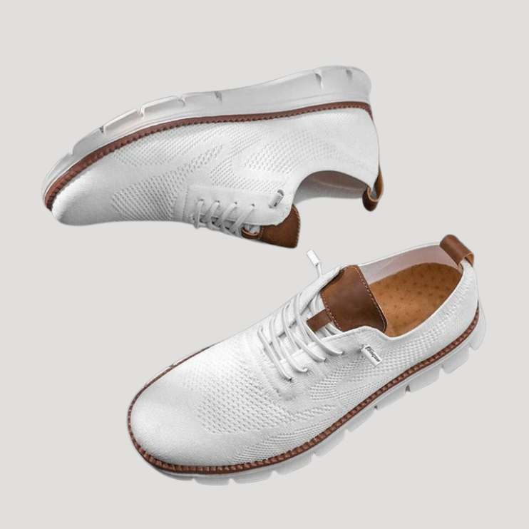 Herr Ortopediska Sneakers Snörning Lätt Sula