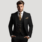 Herr tredelad kostym med kavaj väst klassisk elegant stil