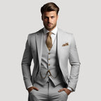 Herr tredelad kostym med kavaj väst klassisk elegant stil