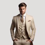 Herr tredelad kostym med kavaj väst klassisk elegant stil