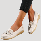 Dam Ortopediska Loafers Med Mjuk Sula Tassel