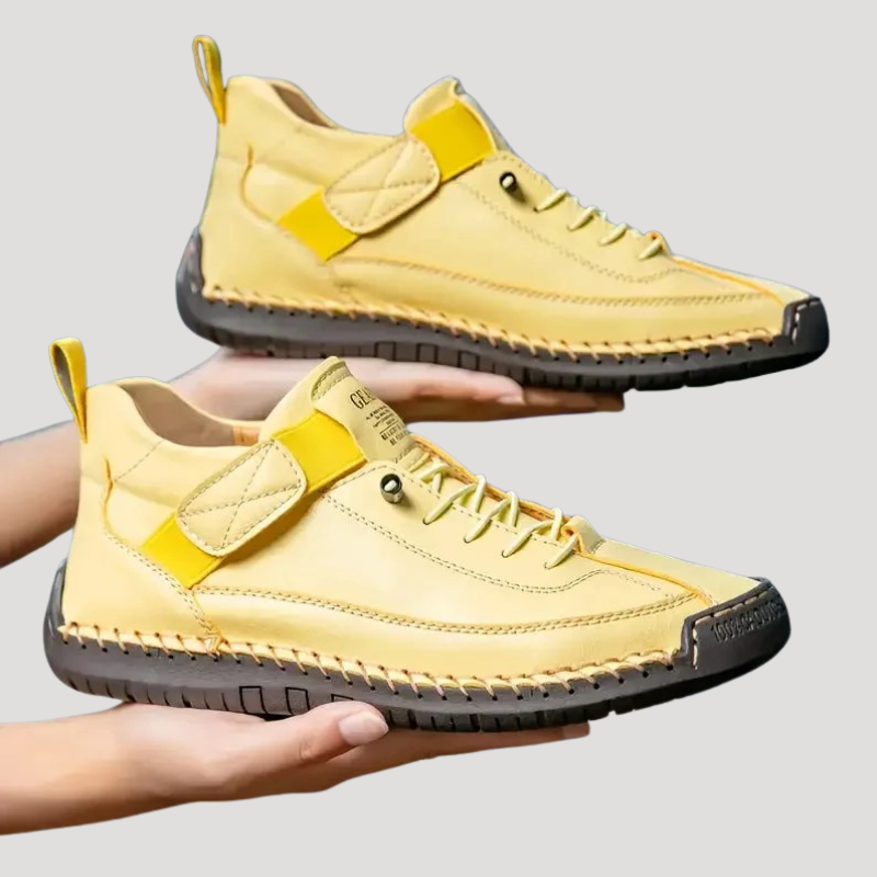 Dam Ortopediska Sneakers Med Snörning Och Mjuk Sula