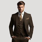 Herr tredelad kostym med kavaj väst klassisk elegant stil