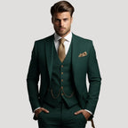 Herr tredelad kostym med kavaj väst klassisk elegant stil