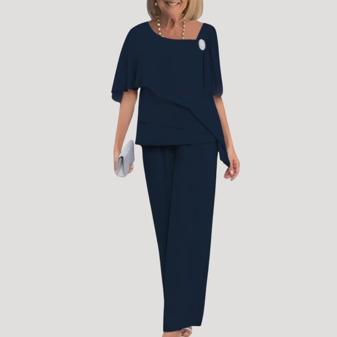 Dam tvådelat set topp och byxor