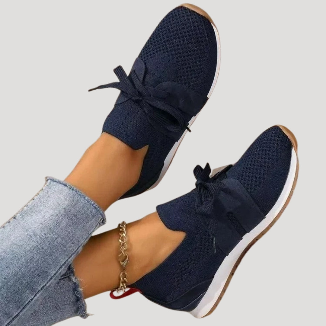 Sneakers dam slip on tygskor lätta bekväma
